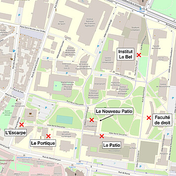 plan du campus Esplanade
